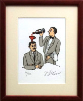Jiří Slíva - Ve víně je moudrost - grafika